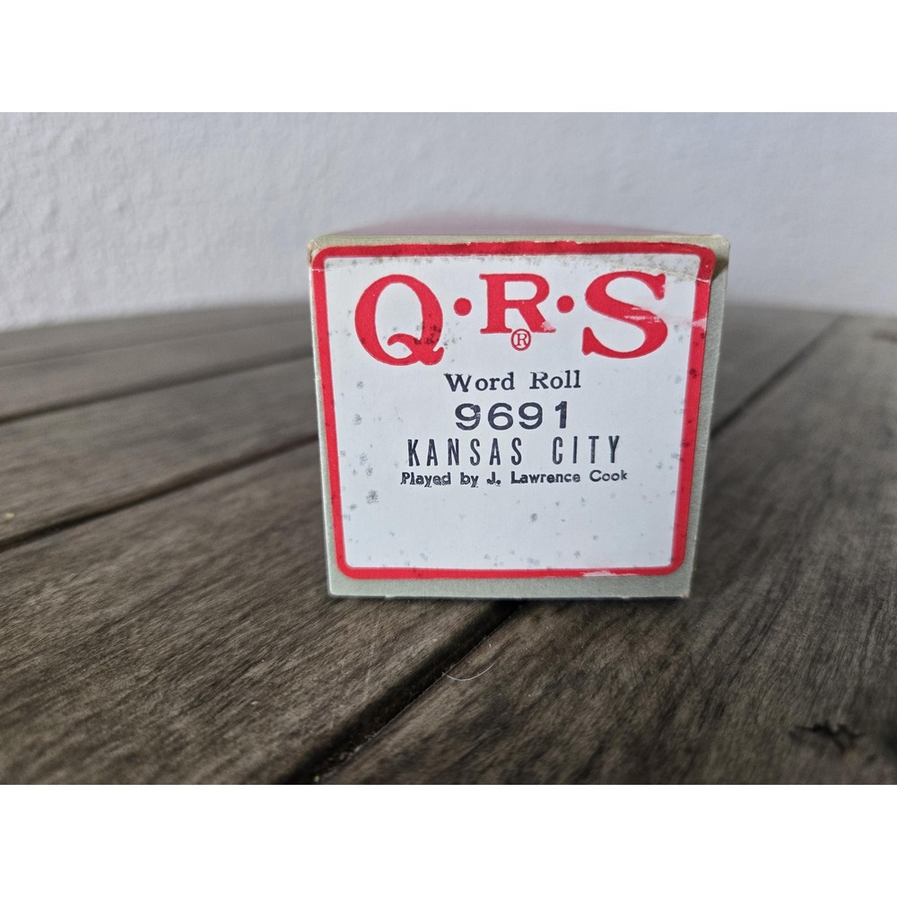 Vintage QRS Player Piano Music Word Roll 9691 Kansas City By Lawrence Cook